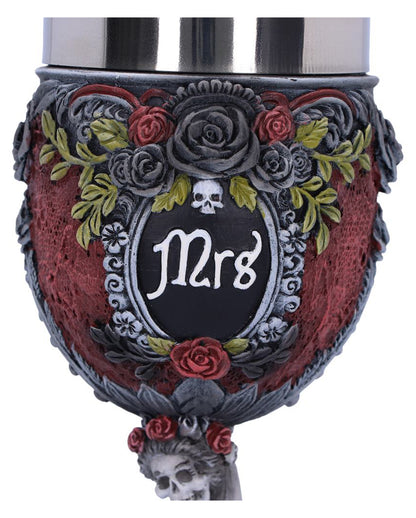 Mrs Skelett Gothic Kelch 21 cm
