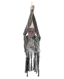 Mumifizierter Zombie Torso mit Spinnweben Halloween Animatronic 130cm