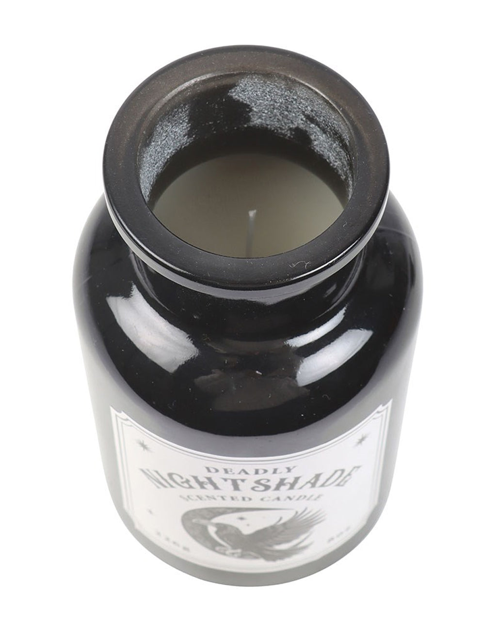 Mystic Raven Tollkirsche Duftkerze in Apothekerflasche