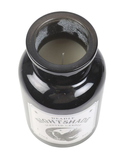 Mystic Raven Tollkirsche Duftkerze in Apothekerflasche