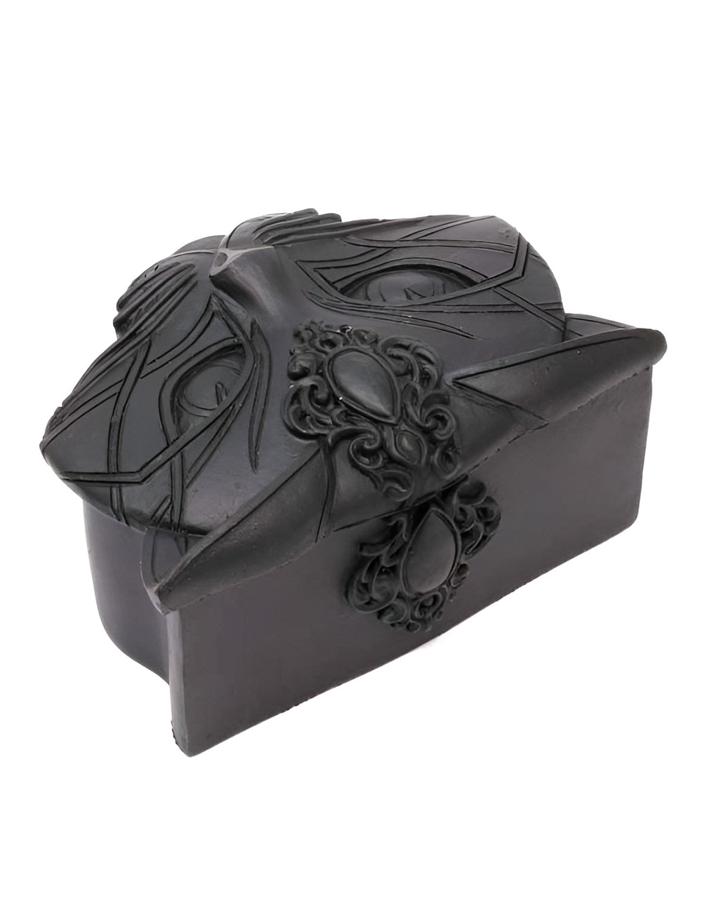 Schwarze Schatulle mit heiliger Katze 10,5cm