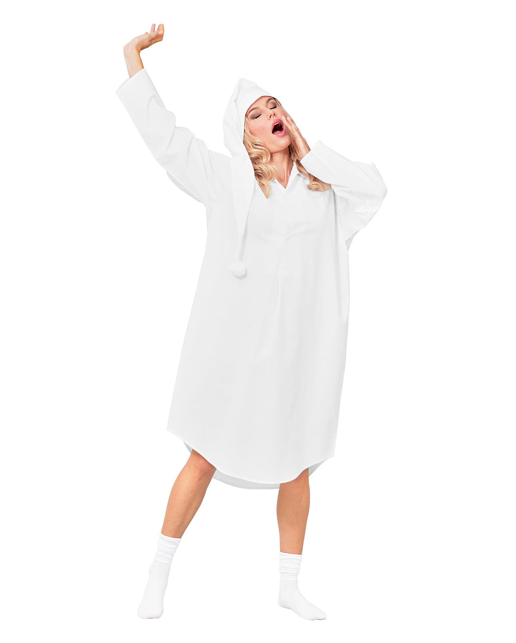 Unisex Nachthemd Kostüm mit Schlafmütze