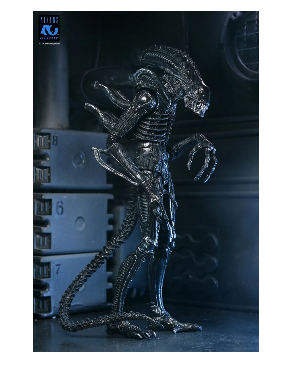 NECA Aliens 40th Anniversary Warrior Xenomorph Ultimate Action Figur 23cm