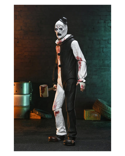 NECA Terrifier 2 Art The Clown Blood Splattered Ultimate Action Figur 18cm