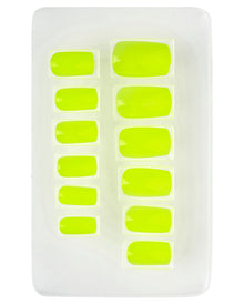 Airbrush Fingernägel Neon Gelb