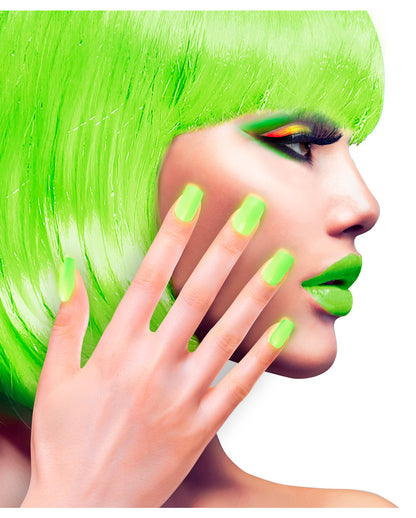 Neon Airbrush Fingernails Neon Green