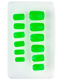Airbrush Fingernägel Neon Grün