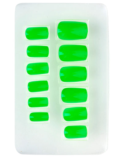Neon Airbrush Fingernails Neon Green