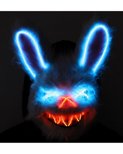 Beleuchtete Hasen LED Maske
