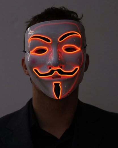 Beleuchtete Vendetta LED Maske