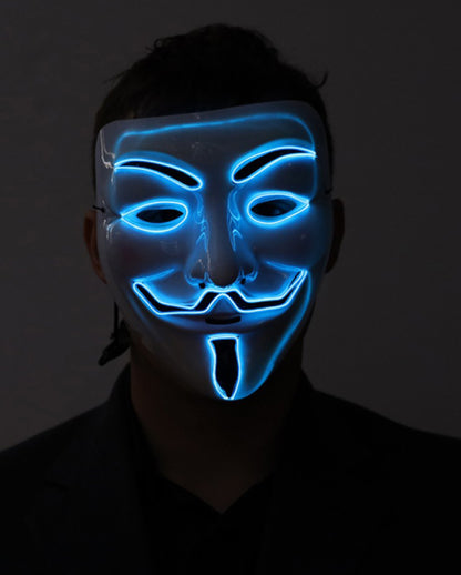 Beleuchtete Vendetta LED Maske