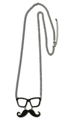 Kette mit Brille und Mustache