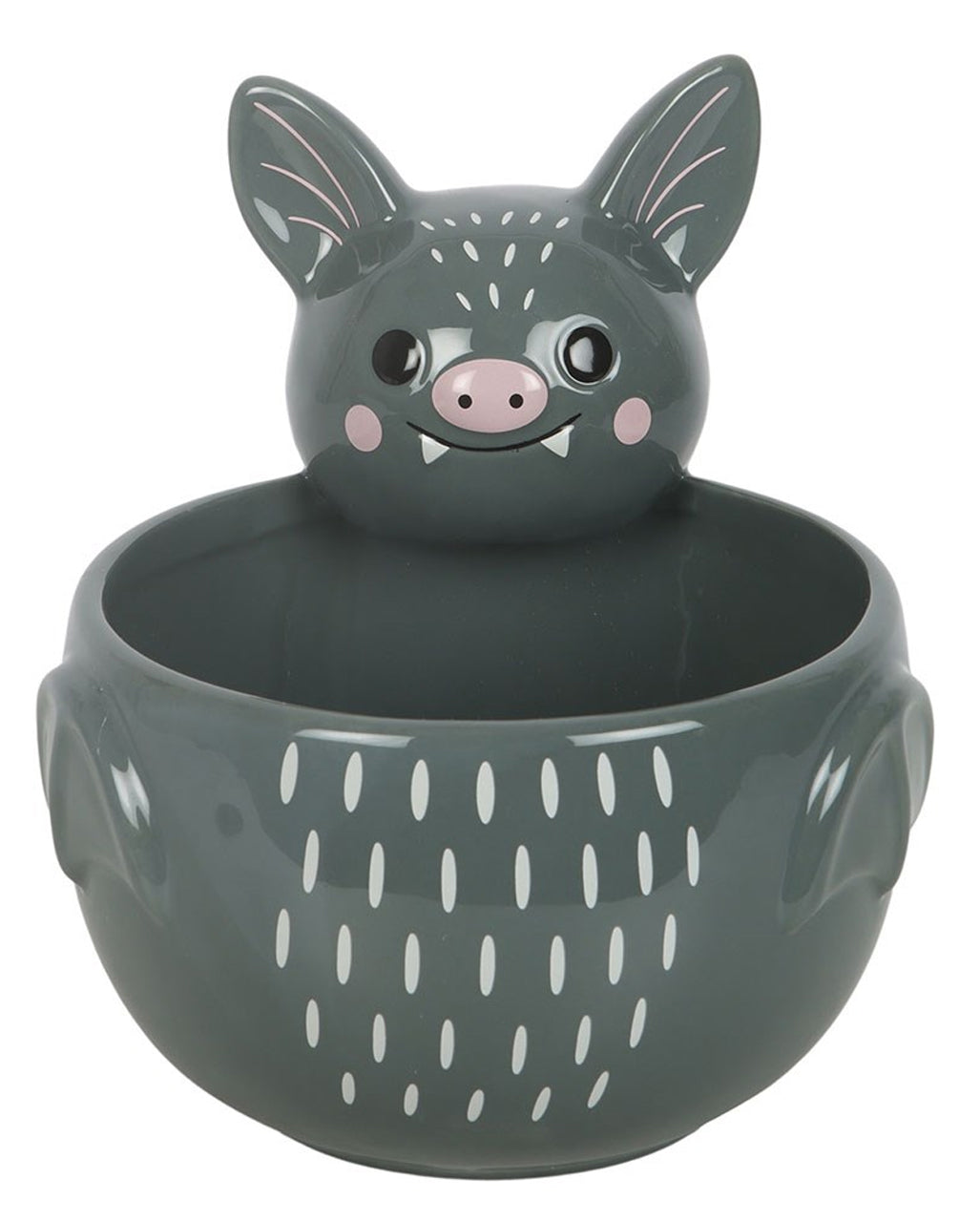Cute Bat Ceramic Bowl, 20 Cm