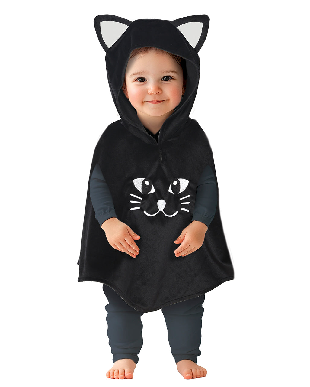 Cute Cat Poncho For Babies 18-24 Months