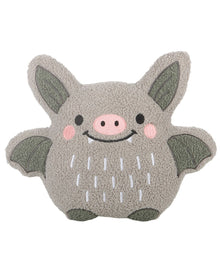 Bezauberndes Fledermaus Bouclé-Kissen 32cm