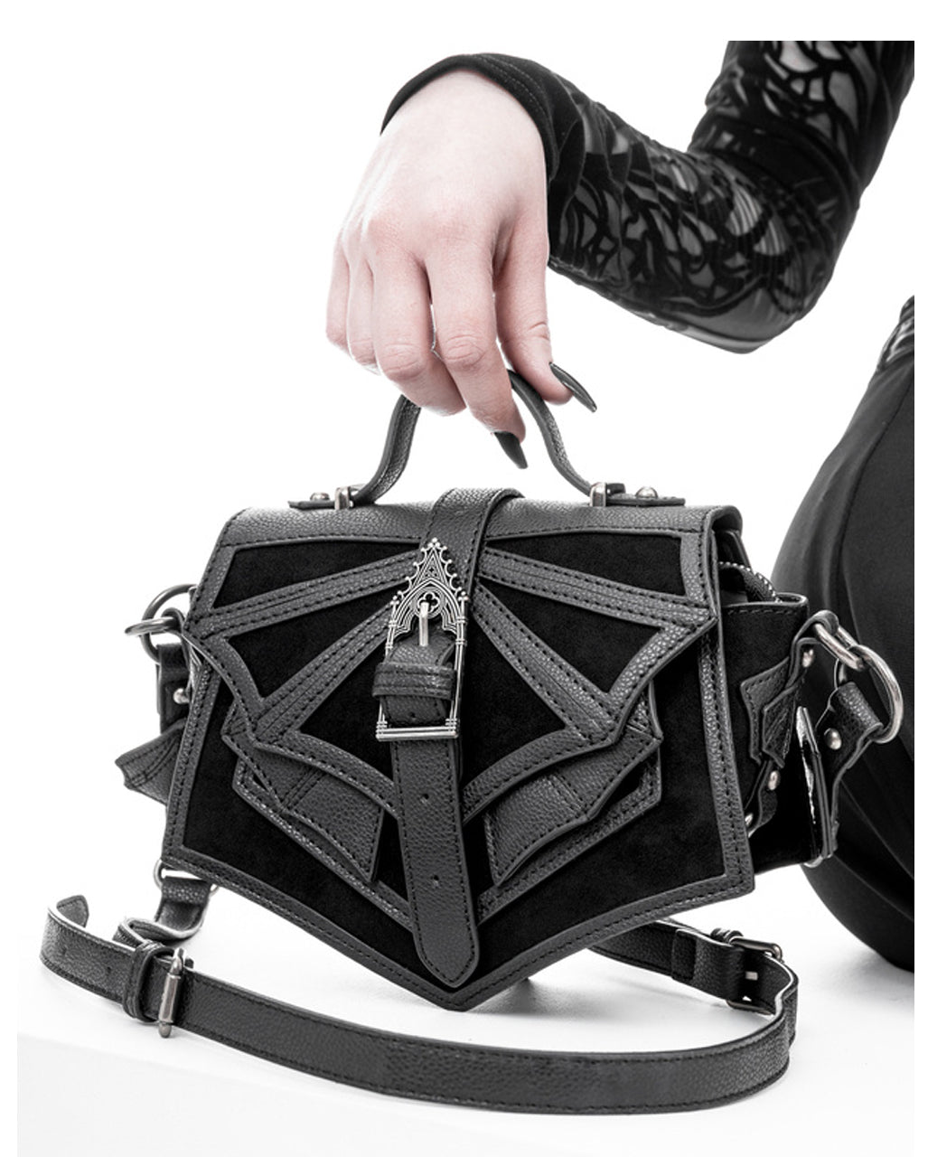 Gestalt der Nacht Gothic Schultertasche