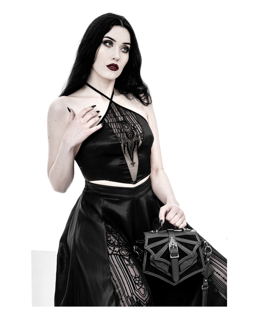 Gestalt der Nacht Gothic Schultertasche