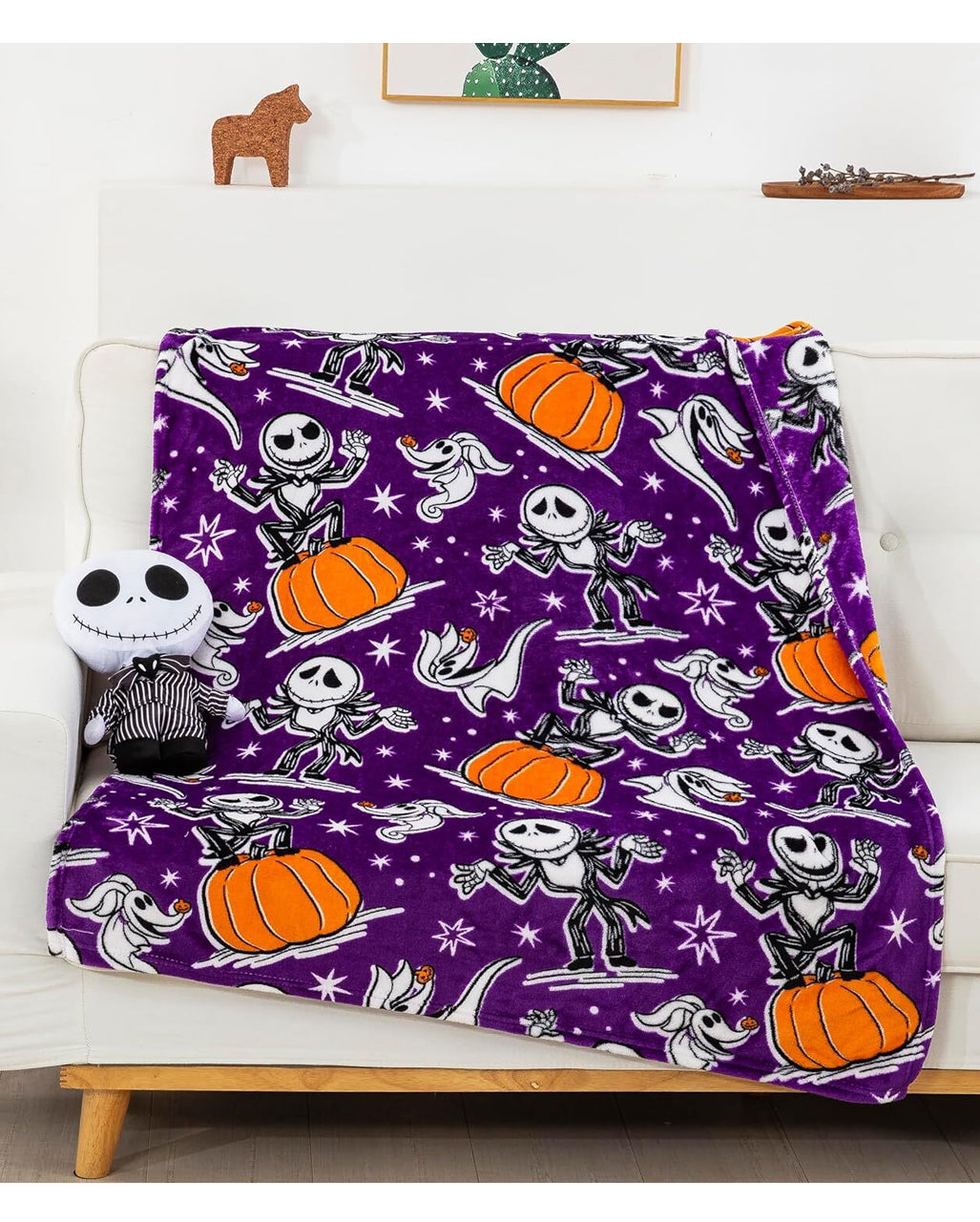 Nightmare Before Christmas Kuscheldecke Jack Smackdown 101x127cm
