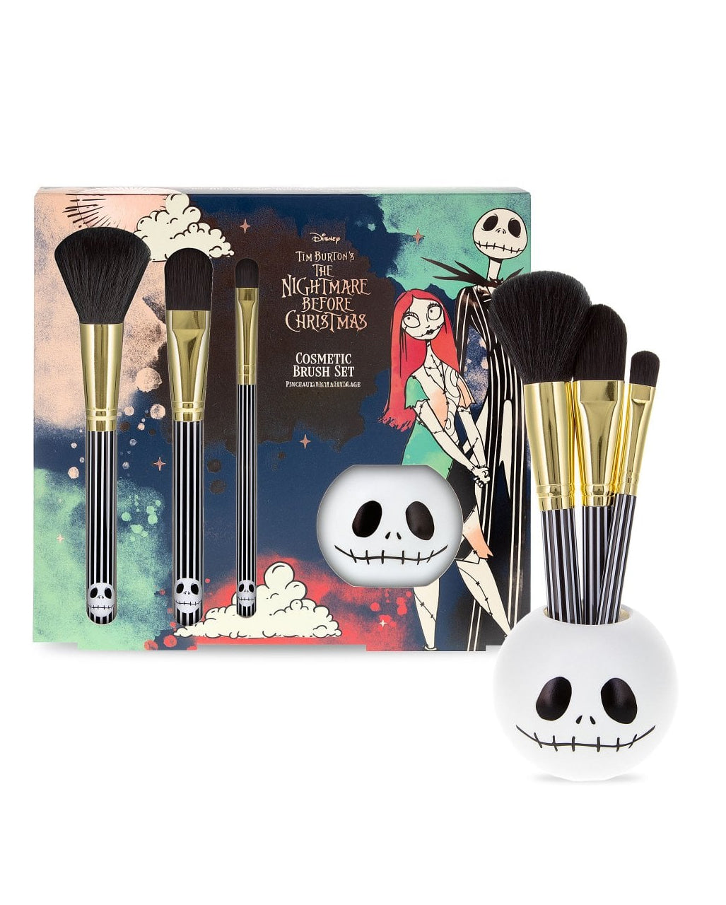 Kosmetik Pinsel Set & Halter - The Nightmare Before Christmas