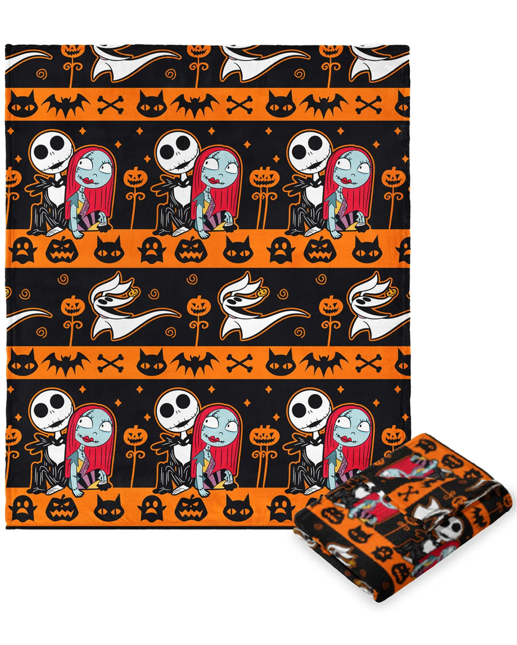 Nightmare Before Christmas Kuscheldecke Striped Nightmare 127x178cm