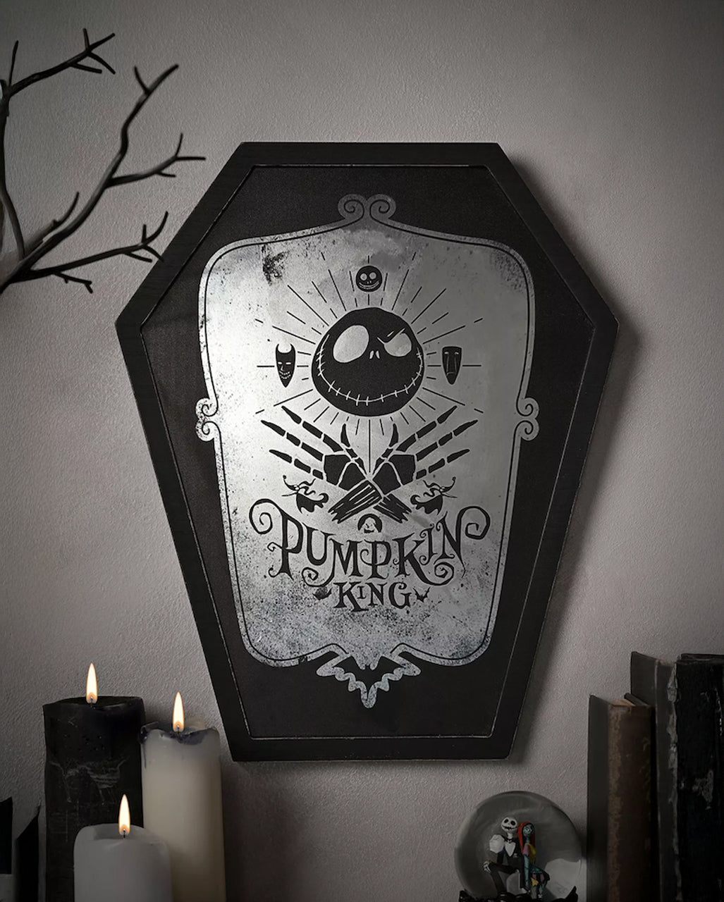 The Nightmare Before Christmas Bilderrahmen Verspiegeltes Wandbild 39cm
