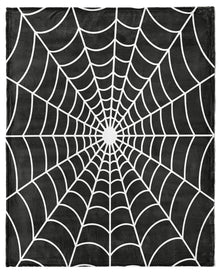 Noctis Manor „Spinnweben“ Gothic Kuscheldecke 178x152cm