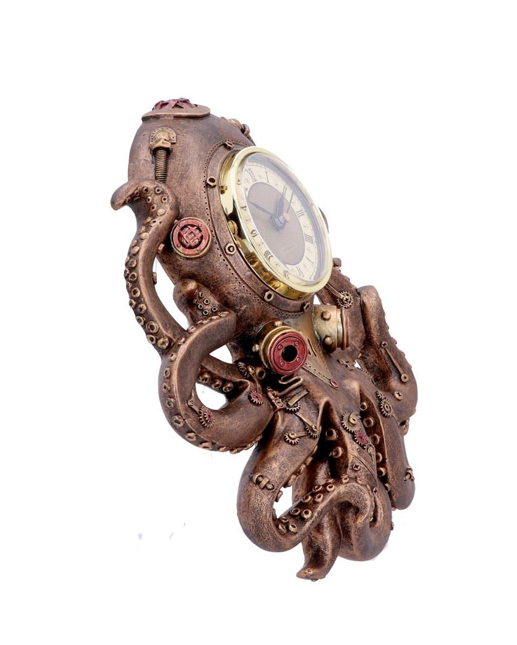 Octoclock Steampunk Oktopus Wanduhr