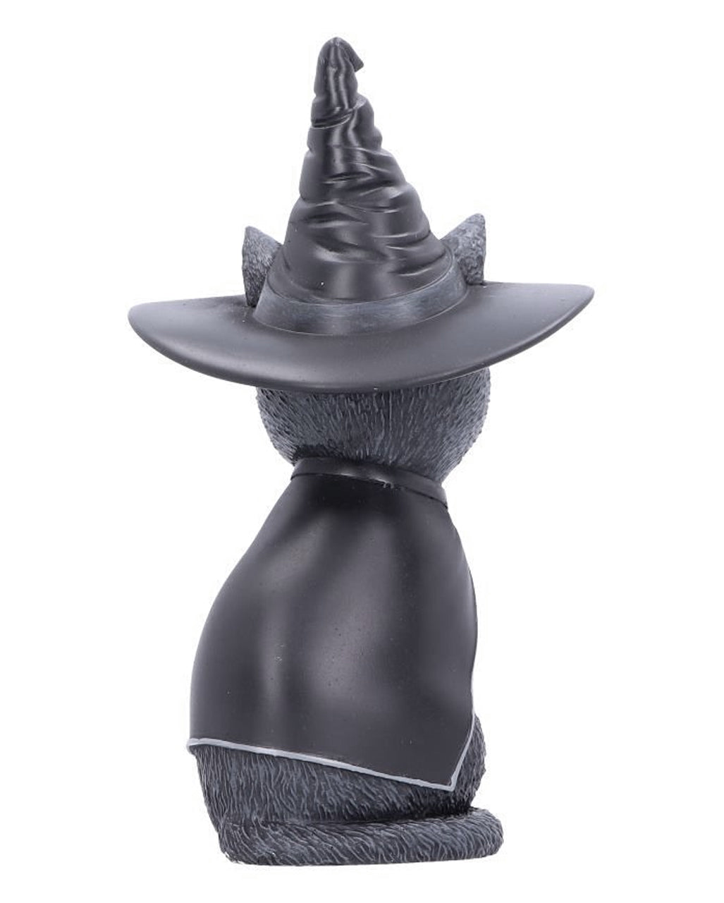 Mystische Katzenfigur mit Hexenhut 30cm