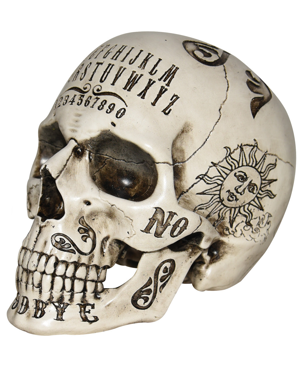 Geheimnisvoller Ouija Totenschädel 21cm
