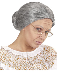 Oma Perücke mit Knoten