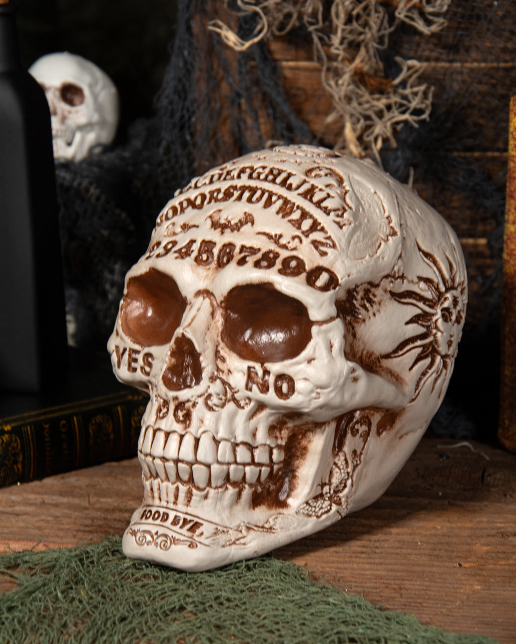 Ouija Wahrsage Totenschädel 18cm