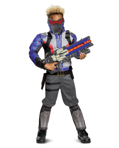Overwatch Kinder Muskelkostüm Soldier 76
