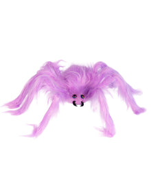 Haarige Halloween Spinne Pastell-Violett 70cm