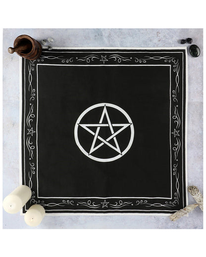 Pentagram Wicca Altartuch 70x70 cm