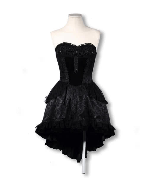 Perlen Frack Kleid