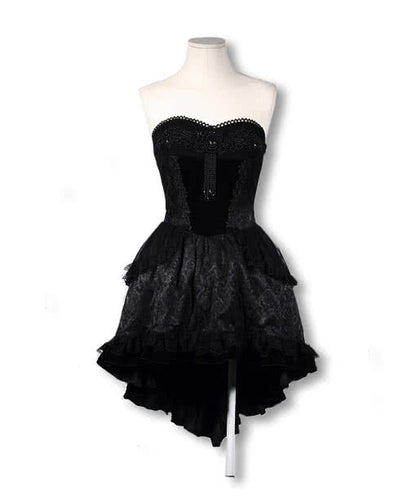 Perlen Frack Kleid