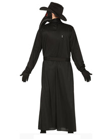 Pest Arzt Kostüm mit Schnabelmaske und Hut für Herren