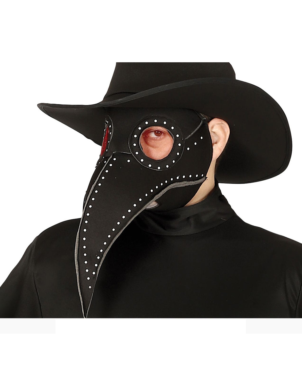 Pest Arzt Kostüm mit Schnabelmaske und Hut für Herren