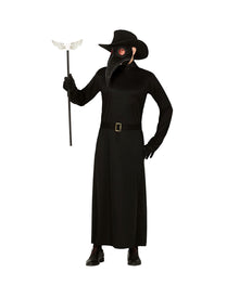 Pest Arzt Kostüm mit Schnabelmaske und Hut für Herren