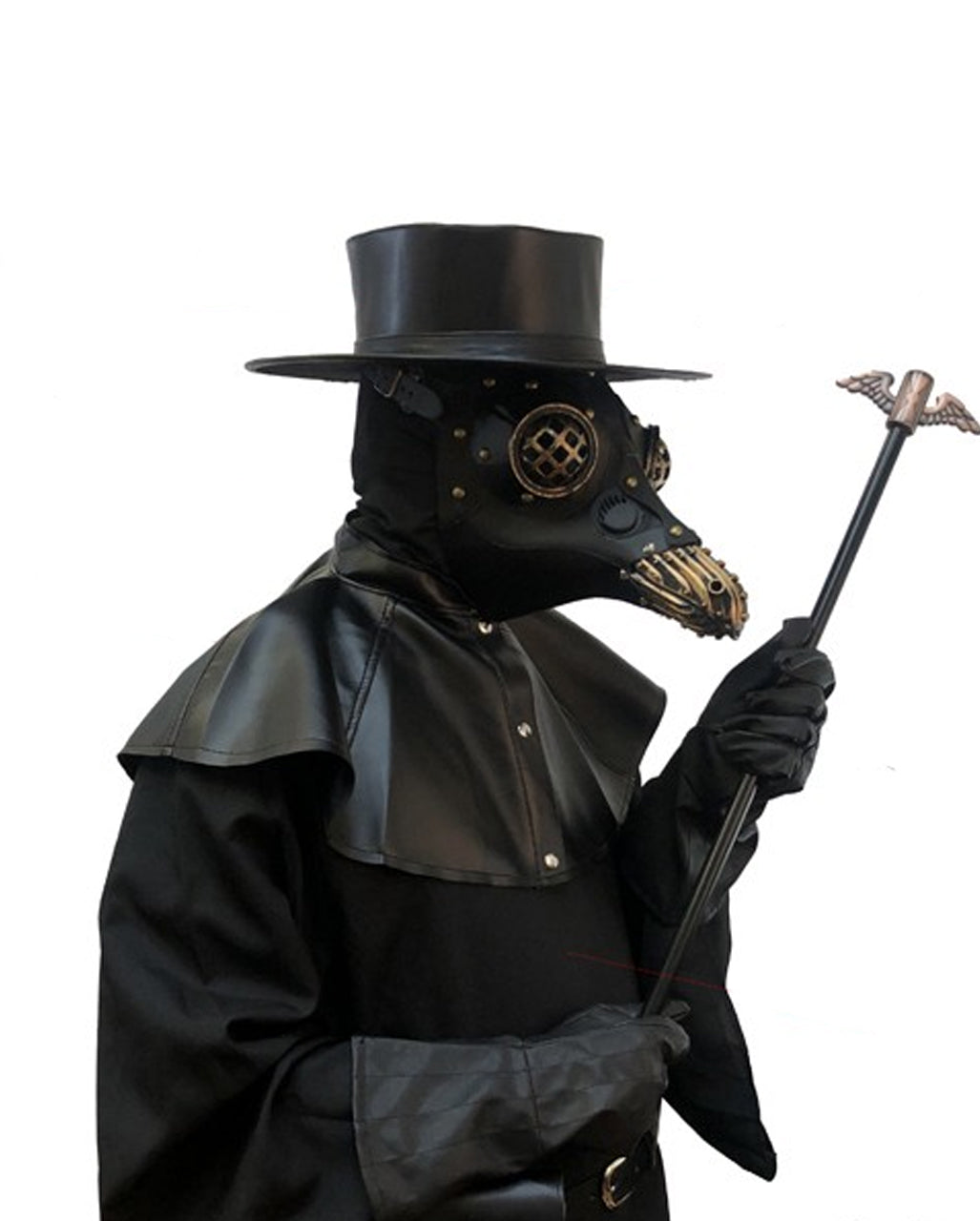 Schwarzer Pest Doktor Hut