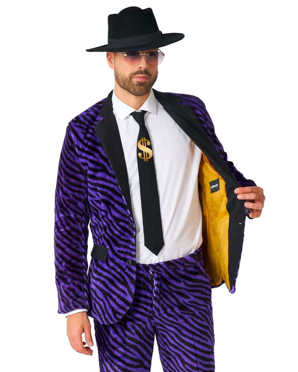 Pimp Faux Fur Zebra Anzug - Suitmeister