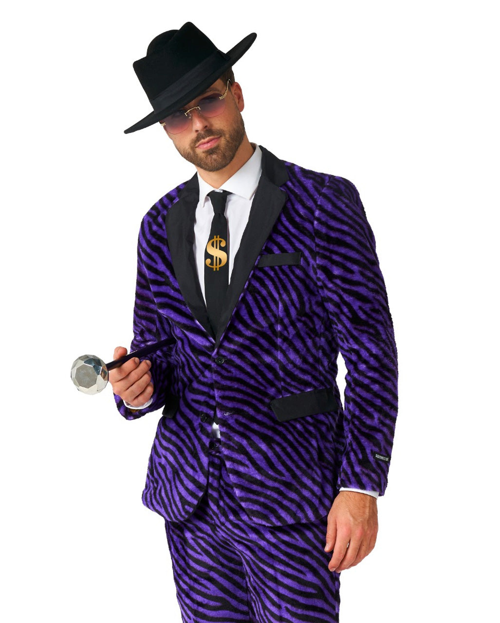 Pimp Faux Fur Zebra Anzug - Suitmeister