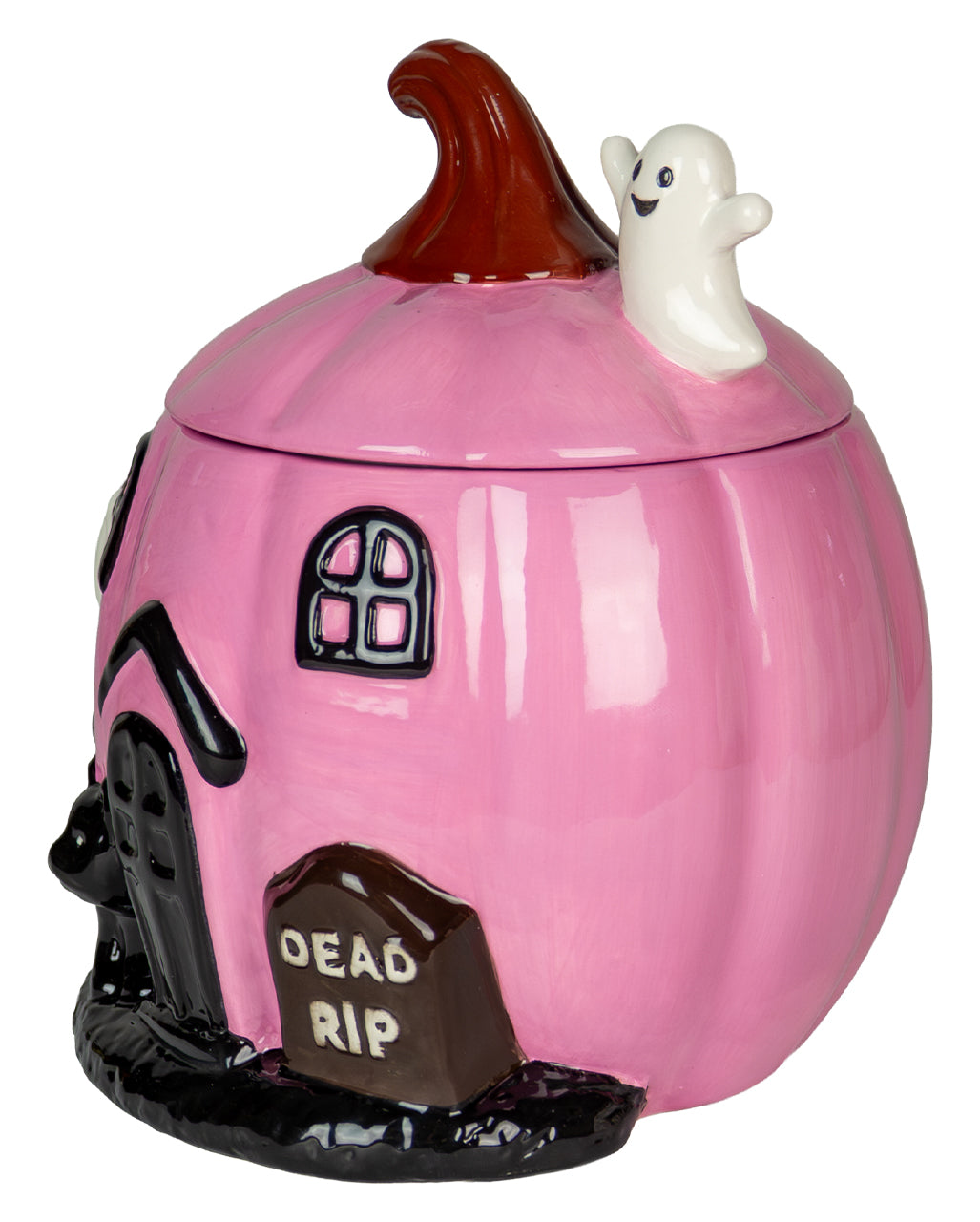 Pinke Summerween Kürbis Keksdose 18cm