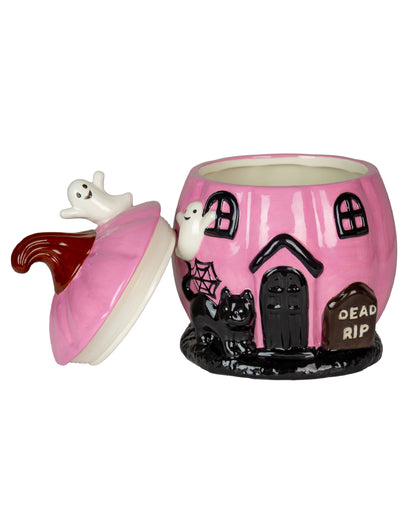 Pinke Summerween Kürbis Keksdose 18cm