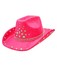 Rosa Cowboy Hut mit "Diamanten"