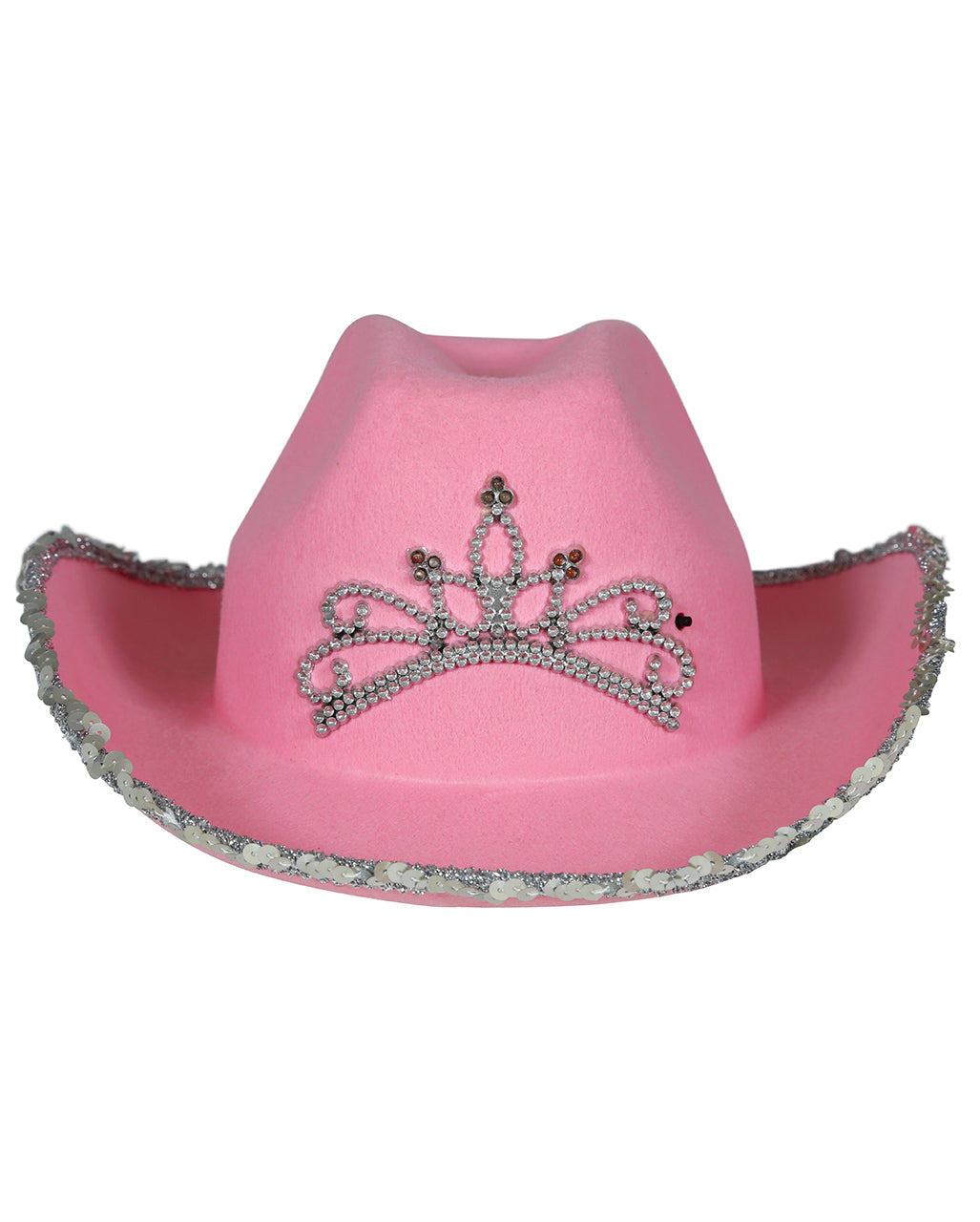 Pink Cowboy Hat With Rhinestones & Sequins