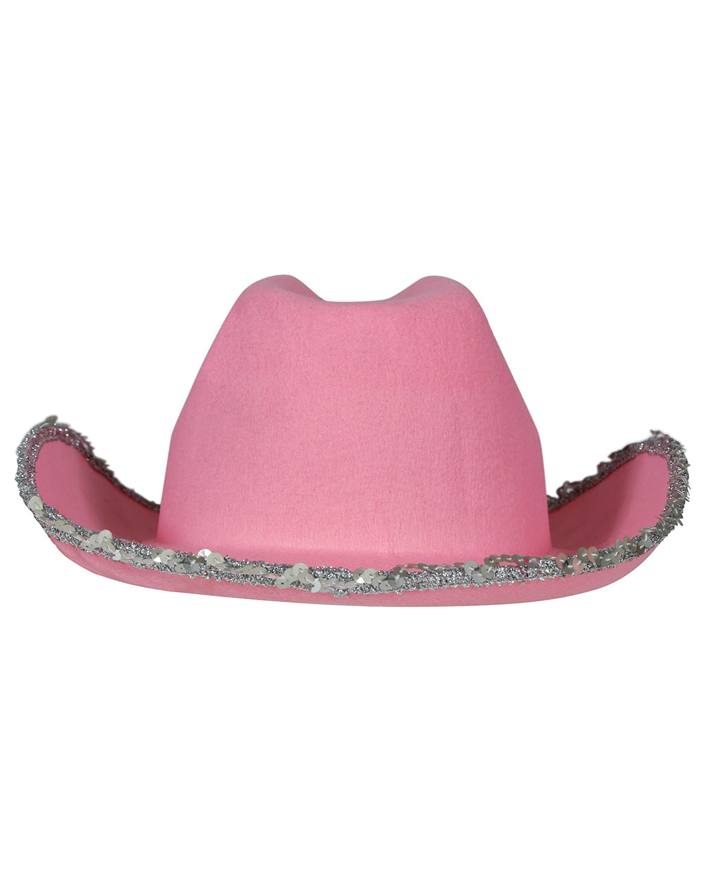 Pink Cowboy Hat With Rhinestones & Sequins