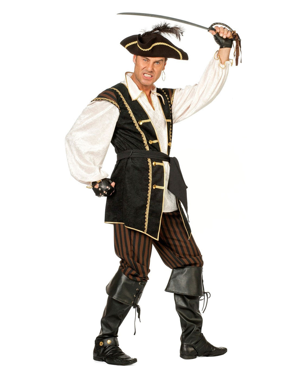 Piraten Commander Männer Kostüm