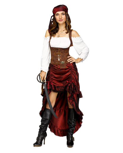 Sexy Piratenkönigin Damenkostüm