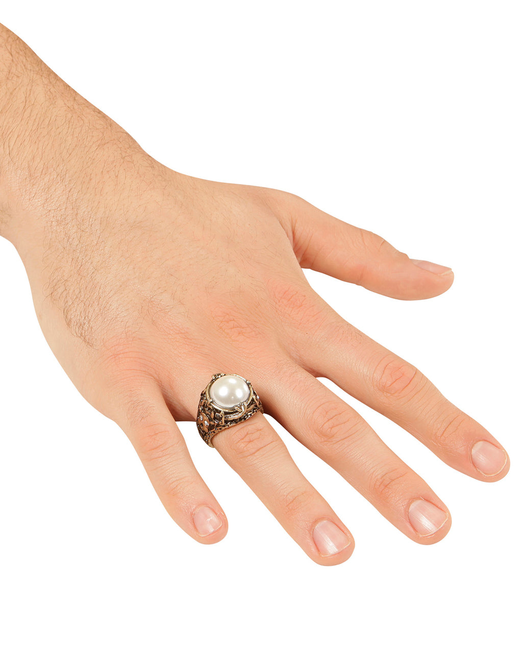 Gothic Ring With Pearl